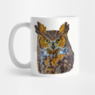 Cut out of Great Horned Owl Mug